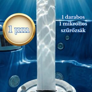 Eredeti Strausz-féle Csodazsák (Miraclebag©). (CO100) 1 mikron 0-3 m³-ig. 1 darabos kezdőszett, szeleppel, gégecsővel és bilincsekkel. Ez kell Önnek jakuzzihoz, dézsához, gyerekmedencéhez. Homokszűrő helyett is. 100 cm.